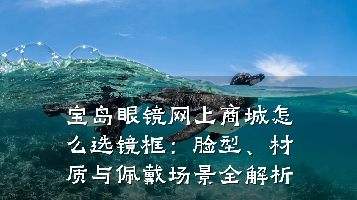 宝岛眼镜网上商城怎么选镜框:脸型、材质与佩戴场景全解析