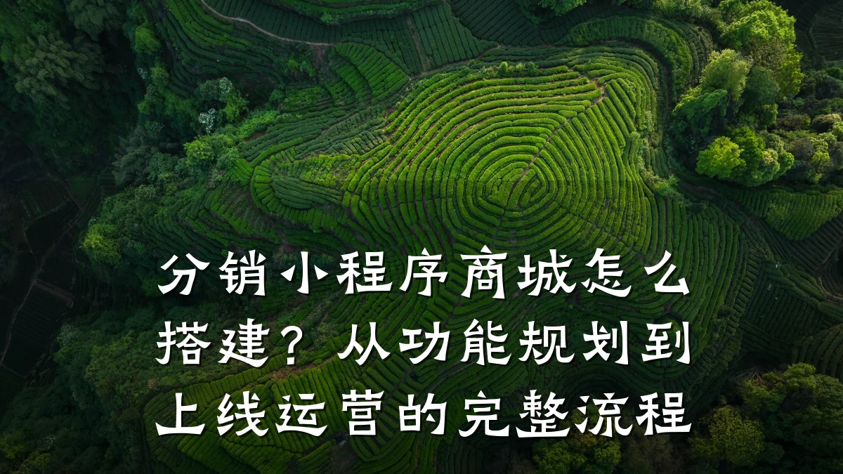 分销小程序商城怎么搭建？从功能规划到上线运营的完整流程