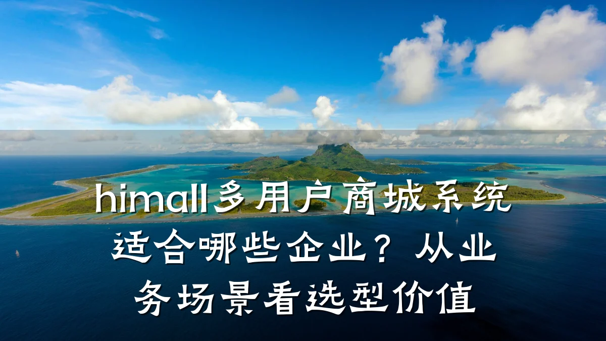 himall多用户商城系统适合哪些企业?从业务场景看选型价值