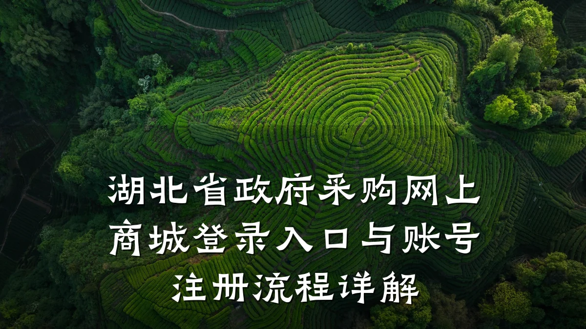 湖北省政府采购网上商城登录入口与账号注册流程详解
