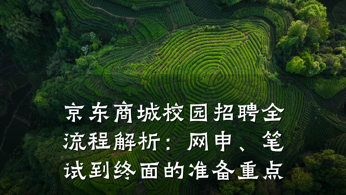 京东商城校园招聘全流程解析:网申、笔试到终面的准备重点