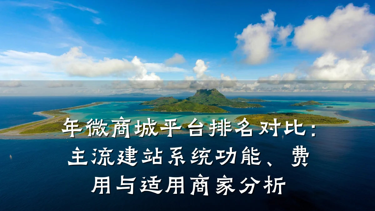 年微商城平台排名对比:主流建站系统功能、费用与适用商家分析