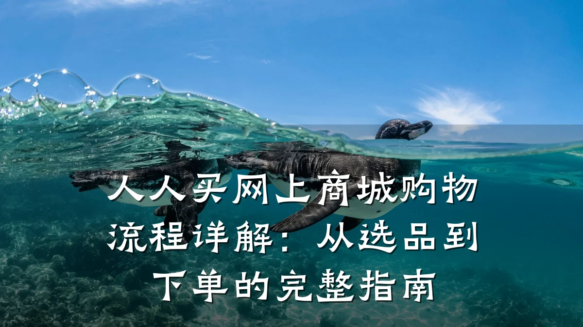 人人买网上商城购物流程详解:从选品到下单的完整指南