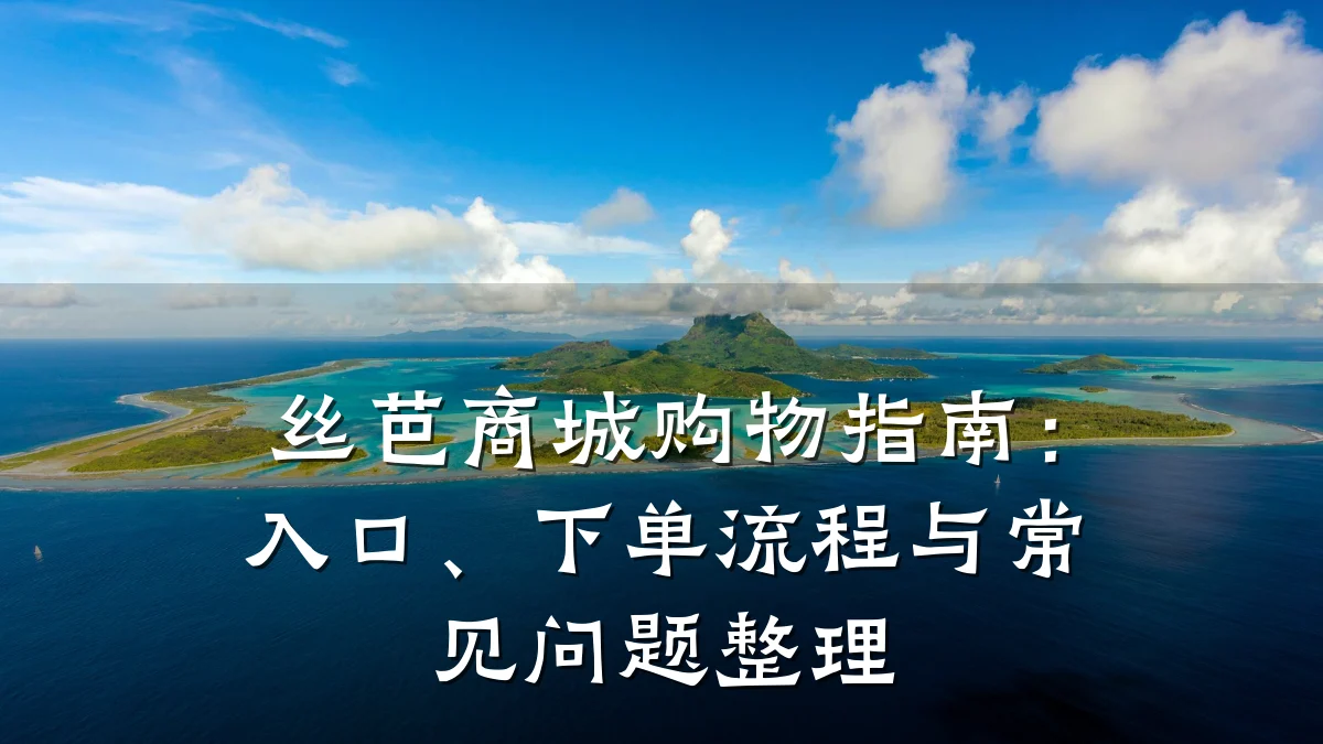 丝芭商城购物指南:入口、下单流程与常见问题整理
