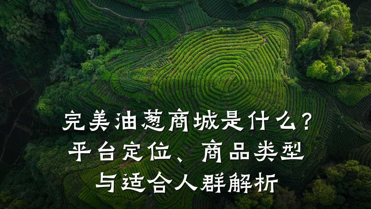 完美油葱商城是什么？平台定位、商品类型与适合人群解析