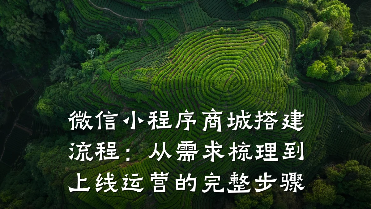微信小程序商城搭建流程：从需求梳理到上线运营的完整步骤