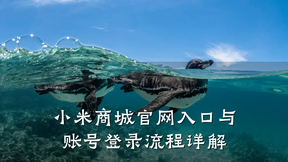 小米商城官网入口与账号登录流程详解