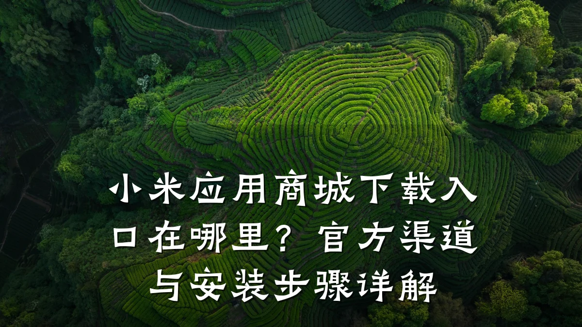小米应用商城下载入口在哪里?官方渠道与安装步骤详解