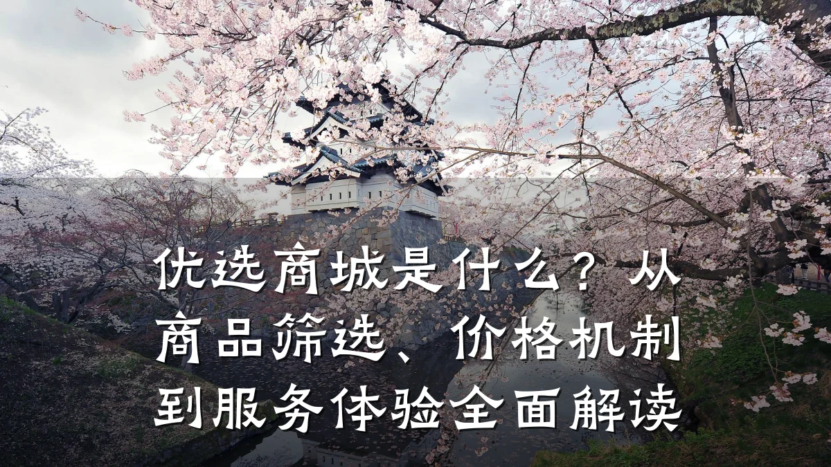 优选商城是什么?从商品筛选、价格机制到服务体验全面解读