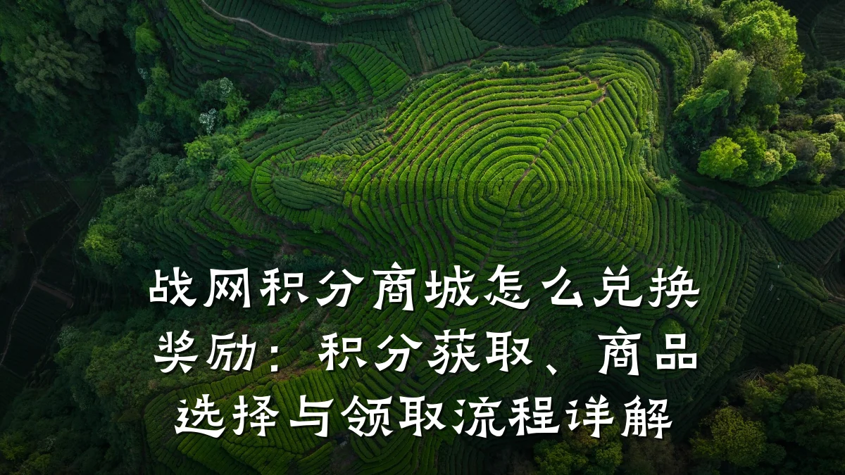 战网积分商城怎么兑换奖励：积分获取、商品选择与领取流程详解