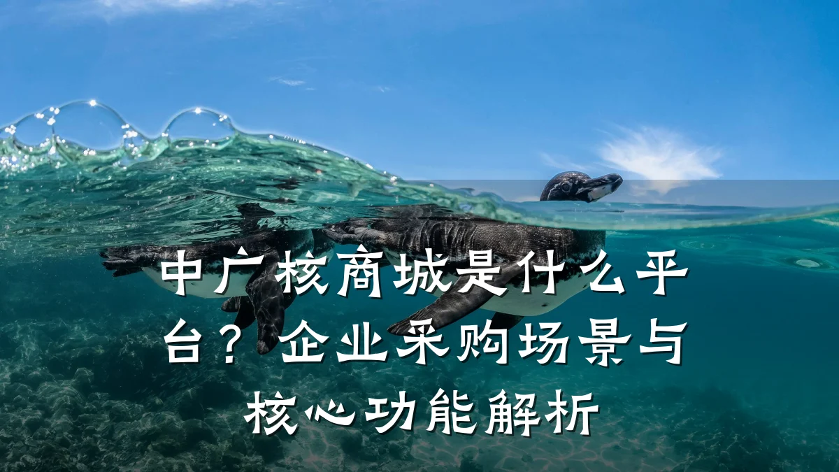 中广核商城是什么平台？企业采购场景与核心功能解析