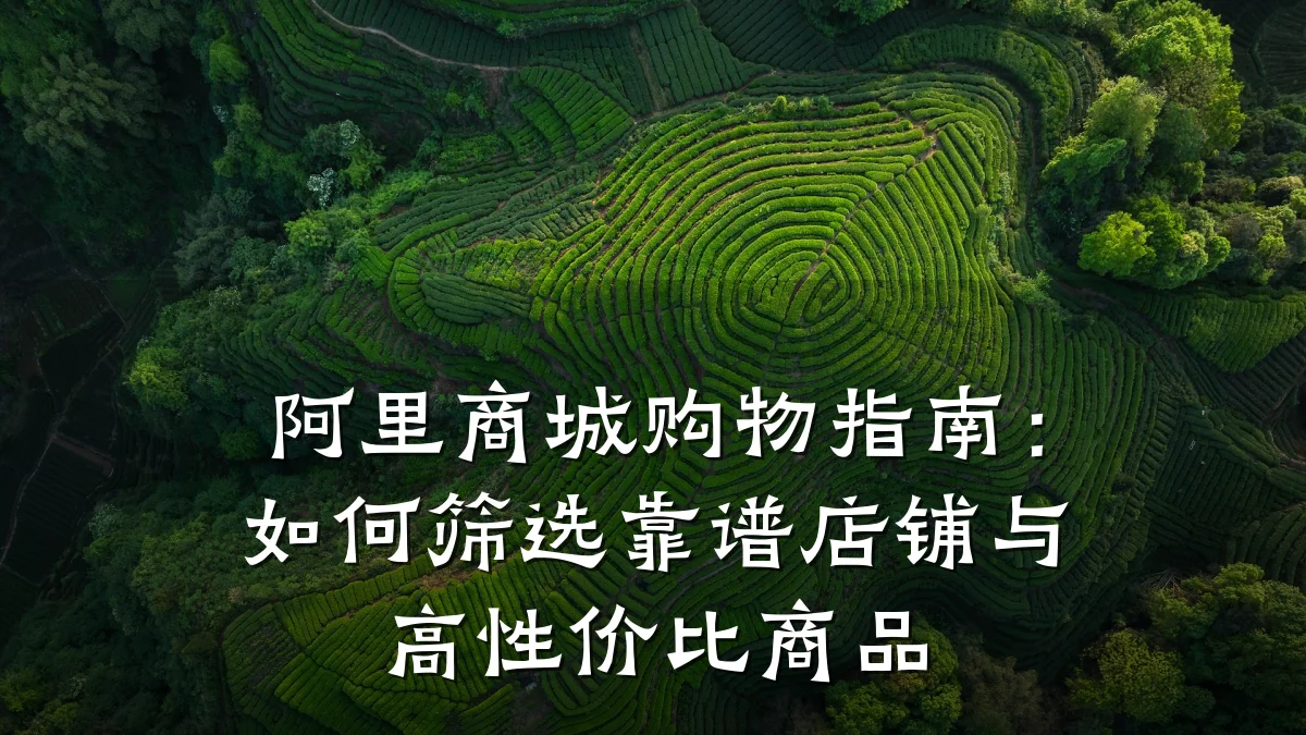 阿里商城购物指南:如何筛选靠谱店铺与高性价比商品