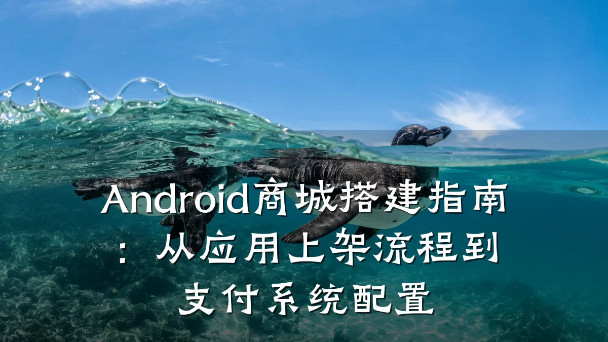 Android商城搭建指南：从应用上架流程到支付系统配置