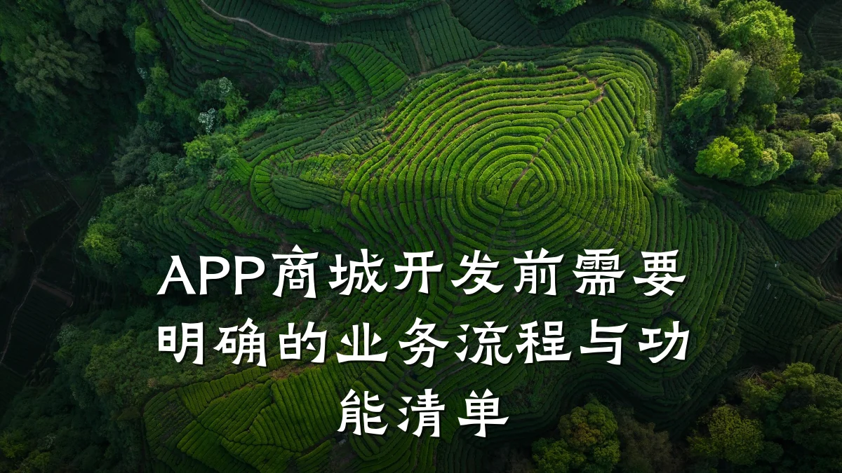 APP商城开发前需要明确的业务流程与功能清单