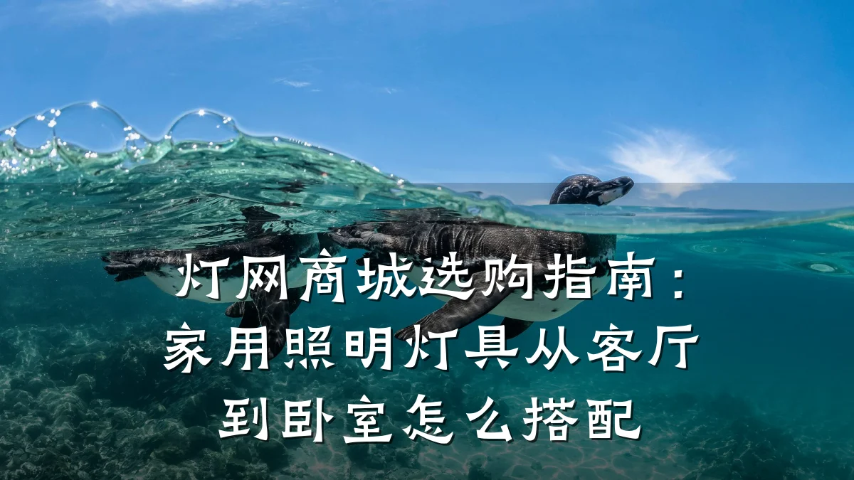 灯网商城选购指南：家用照明灯具从客厅到卧室怎么搭配