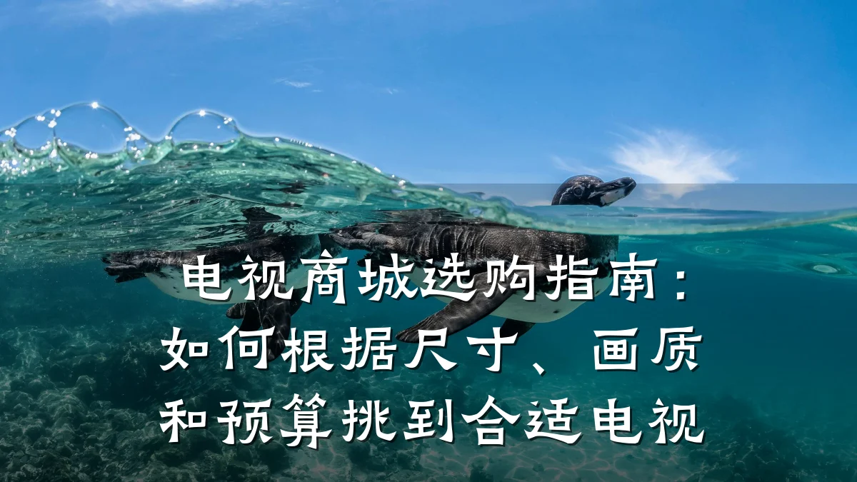 电视商城选购指南:如何根据尺寸、画质和预算挑到合适电视
