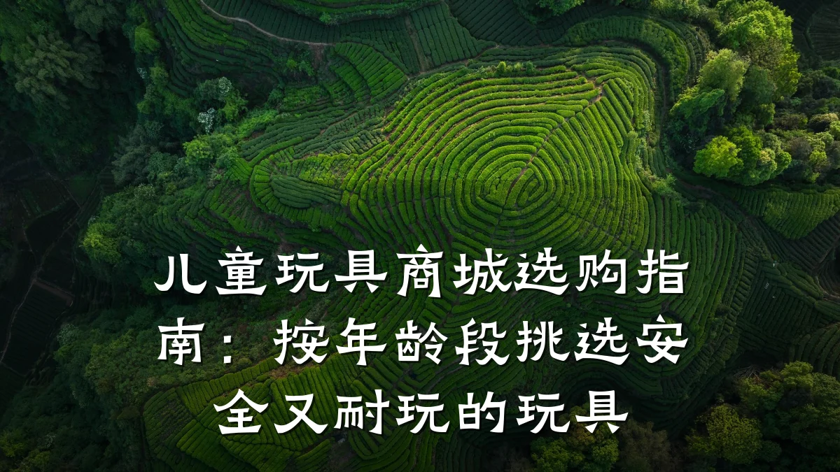 儿童玩具商城选购指南：按年龄段挑选安全又耐玩的玩具