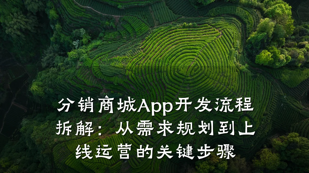 分销商城App开发流程拆解:从需求规划到上线运营的关键步骤