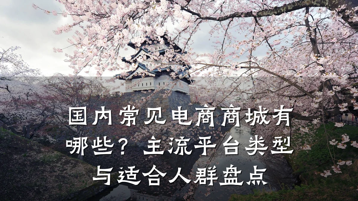 国内常见电商商城有哪些?主流平台类型与适合人群盘点