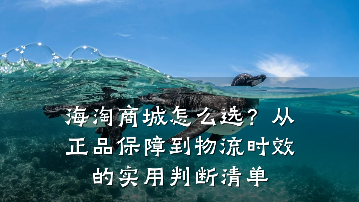 海淘商城怎么选？从正品保障到物流时效的实用判断清单