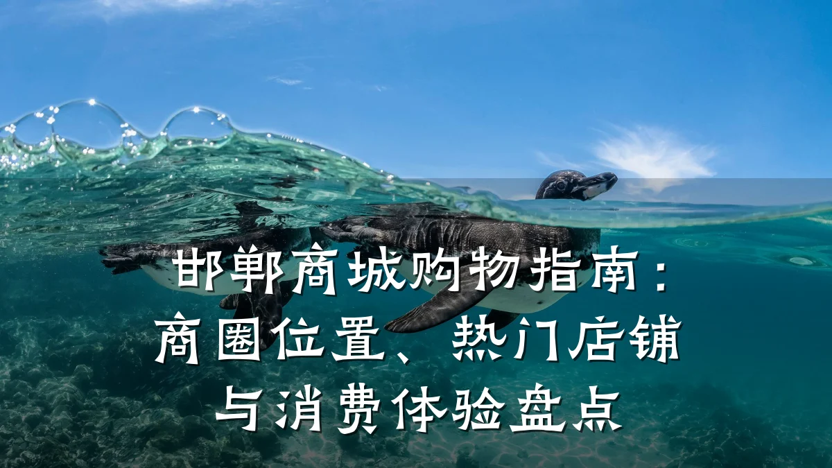邯郸商城购物指南：商圈位置、热门店铺与消费体验盘点