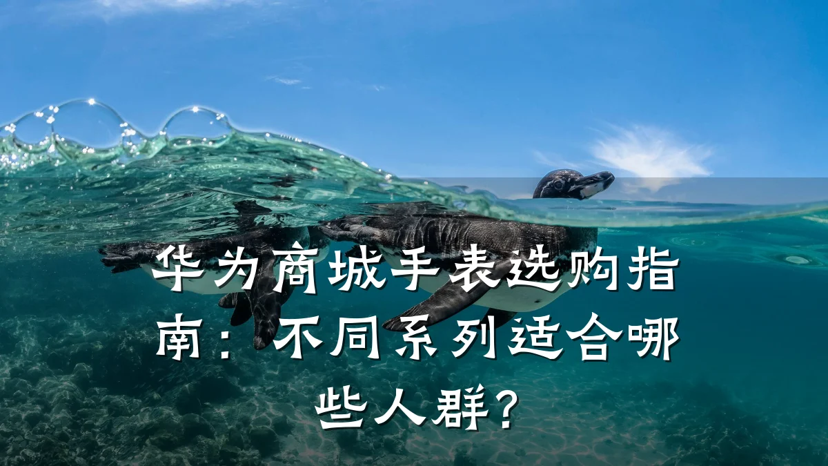 华为商城手表选购指南：不同系列适合哪些人群？