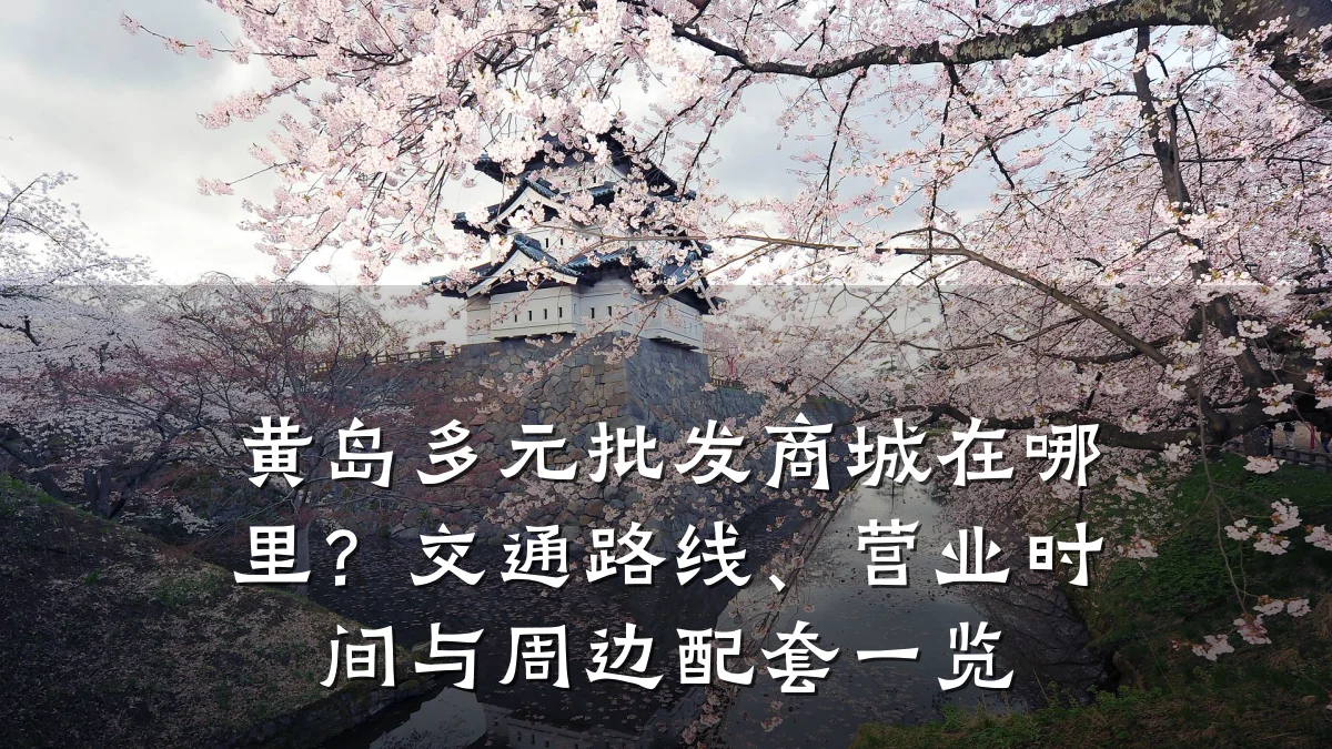 黄岛多元批发商城在哪里?交通路线、营业时间与周边配套一览