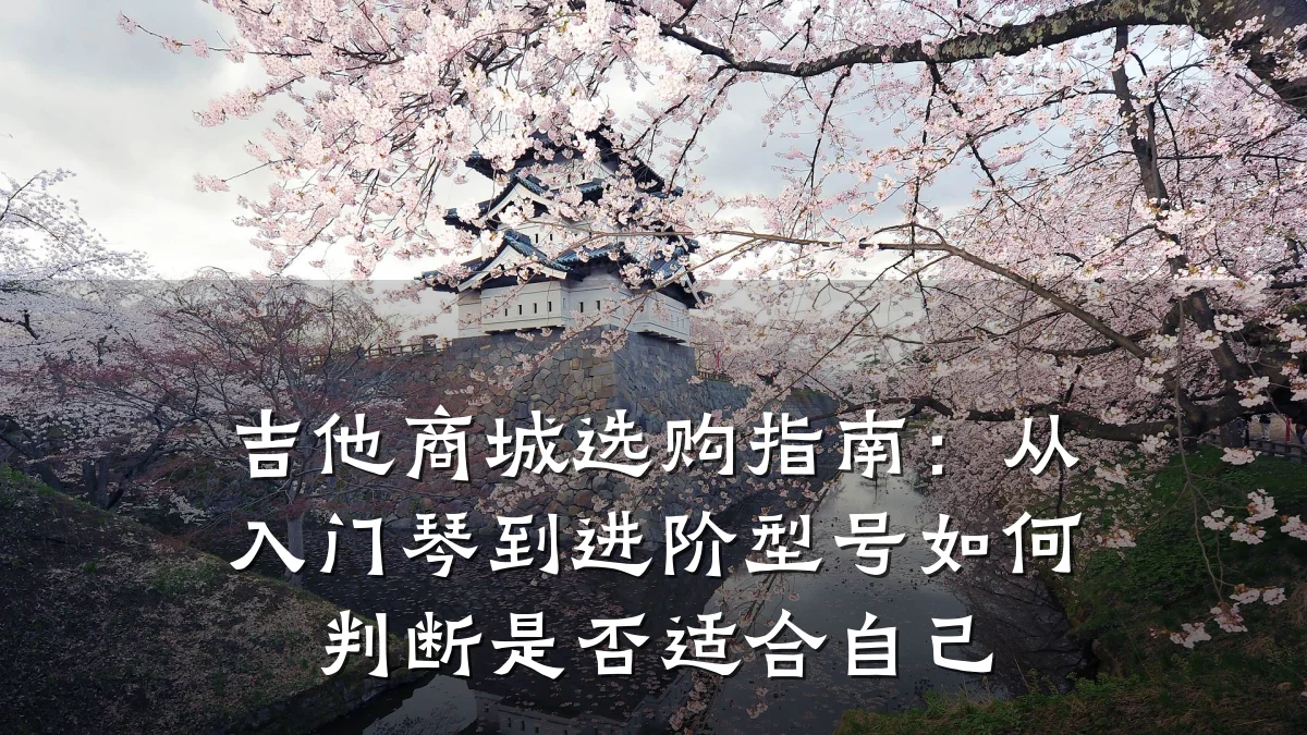 吉他商城选购指南：从入门琴到进阶型号如何判断是否适合自己