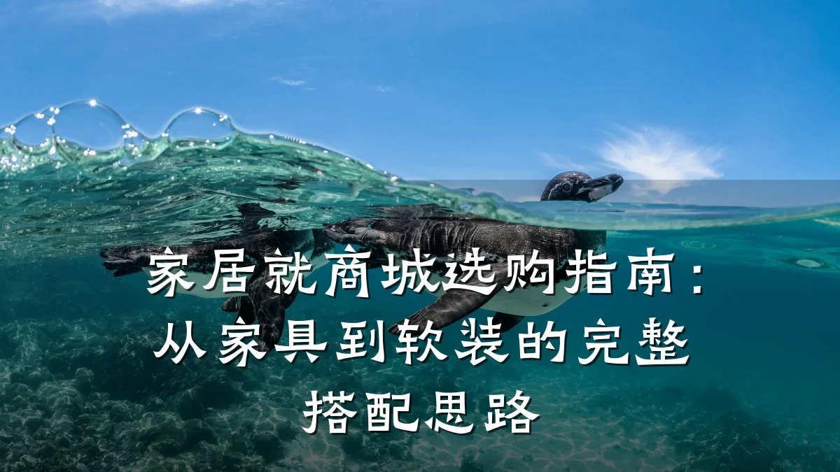 家居就商城选购指南：从家具到软装的完整搭配思路