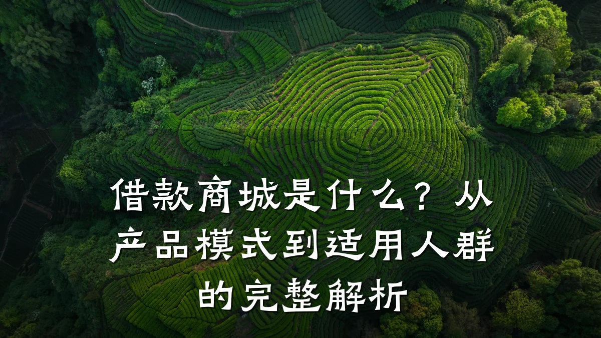 借款商城是什么？从产品模式到适用人群的完整解析