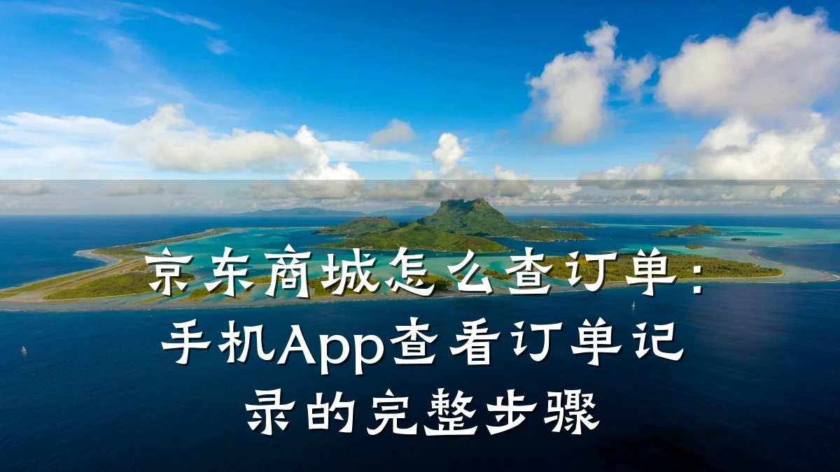 京东商城怎么查订单:手机App查看订单记录的完整步骤