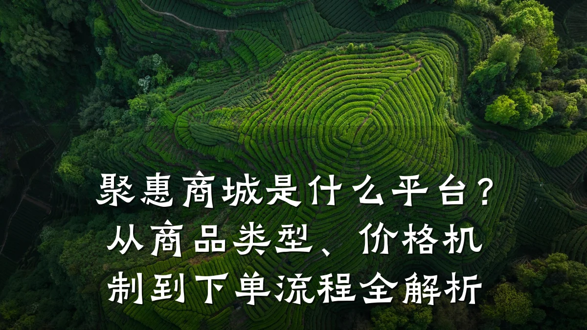 聚惠商城是什么平台?从商品类型、价格机制到下单流程全解析