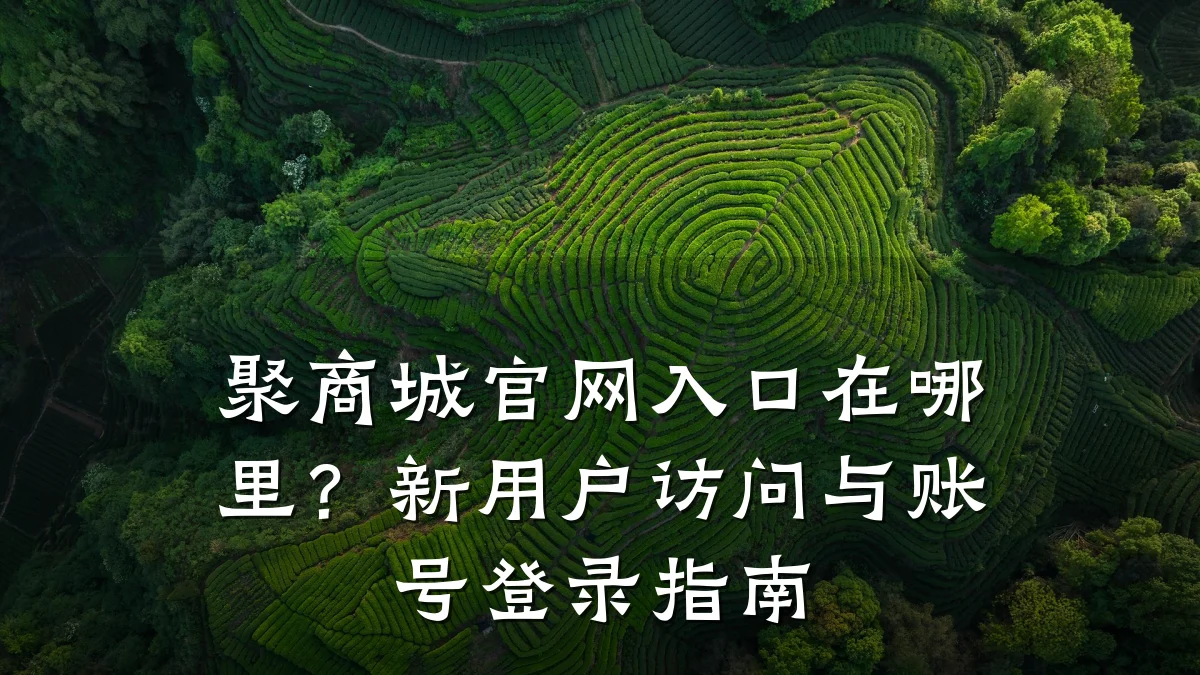 聚商城官网入口在哪里?新用户访问与账号登录指南