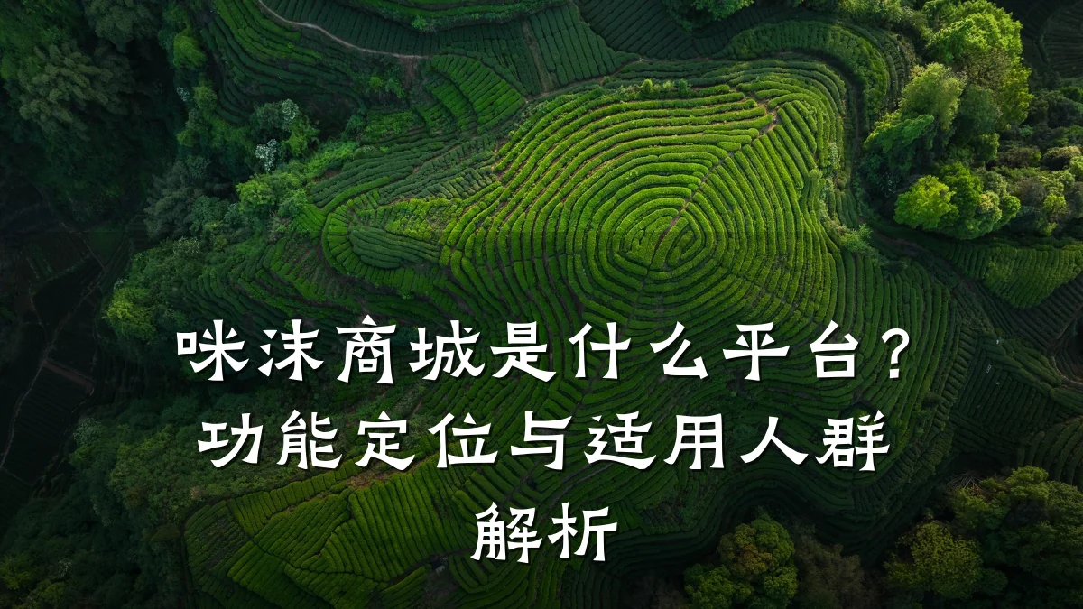 咪沫商城是什么平台?功能定位与适用人群解析