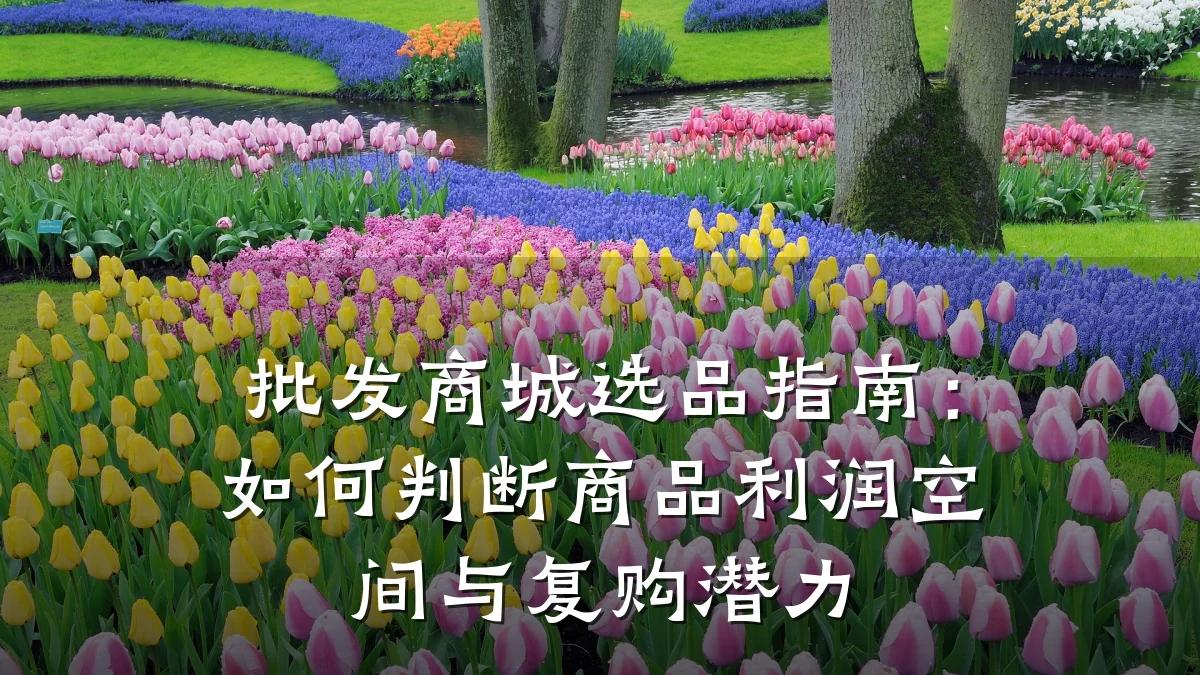 批发商城选品指南:如何判断商品利润空间与复购潜力