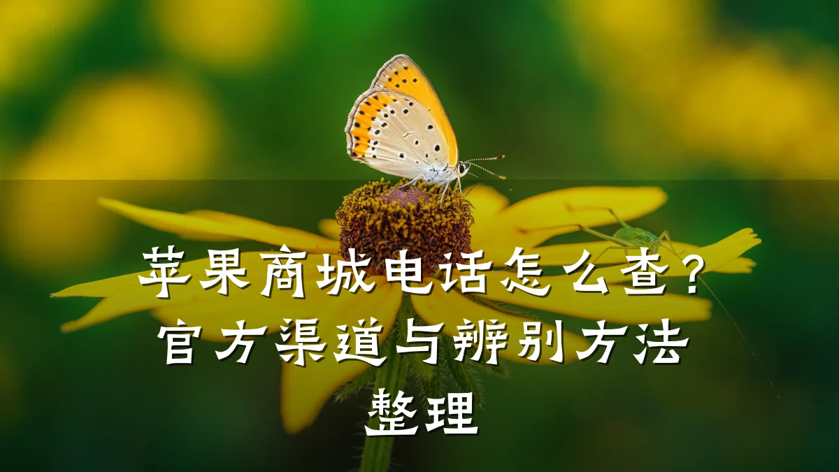苹果商城电话怎么查？官方渠道与辨别方法整理