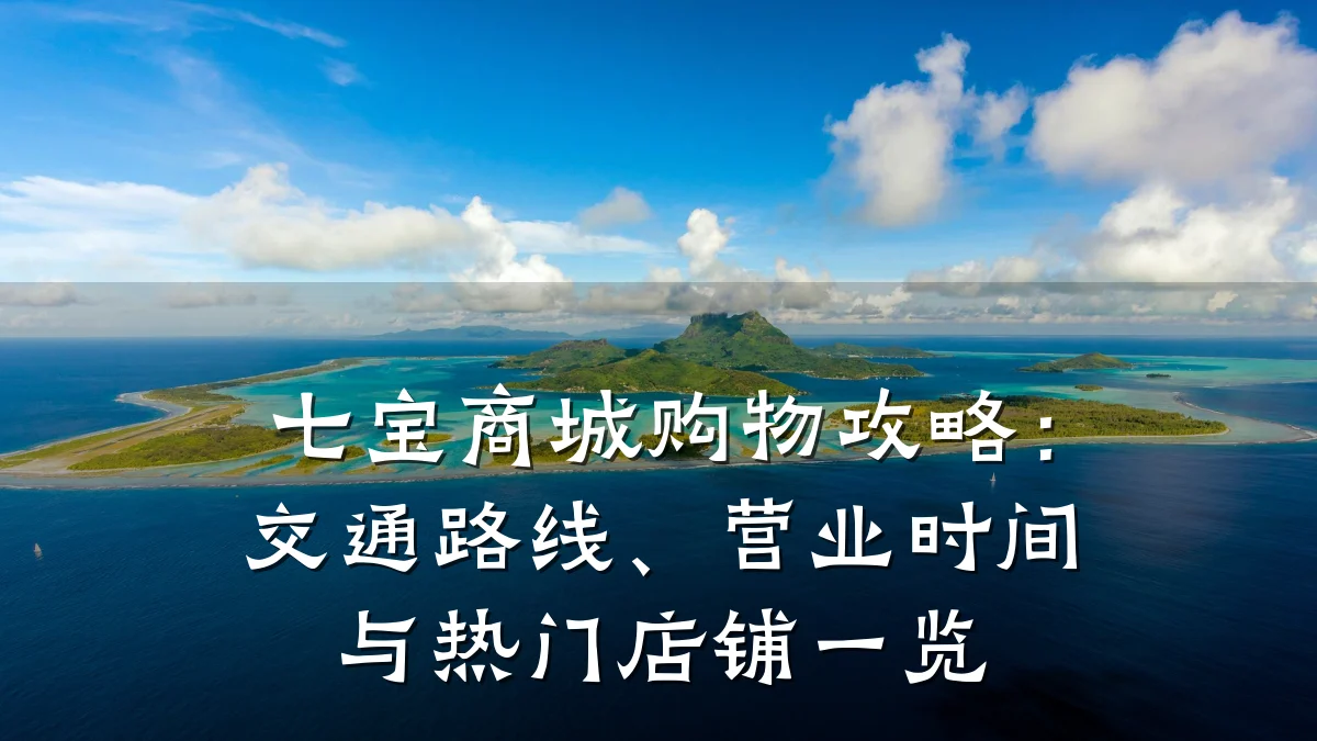 七宝商城购物攻略：交通路线、营业时间与热门店铺一览
