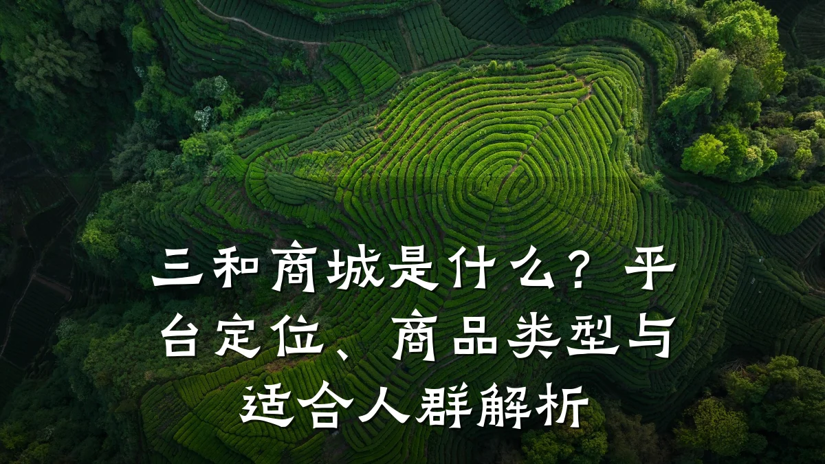 三和商城是什么?平台定位、商品类型与适合人群解析