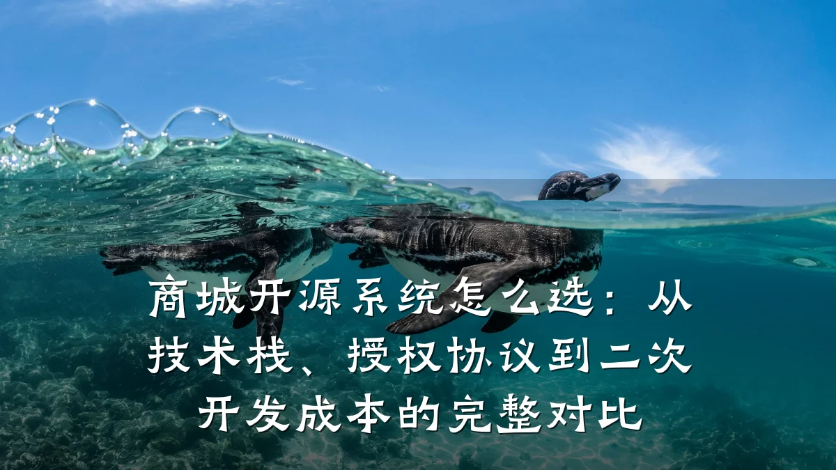 商城开源系统怎么选:从技术栈、授权协议到二次开发成本的完整对比