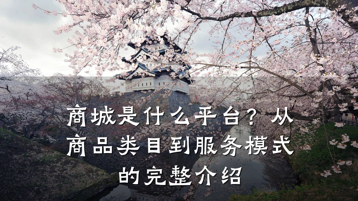 商城是什么平台？从商品类目到服务模式的完整介绍