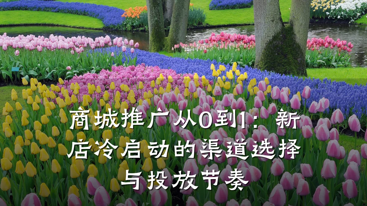 商城推广从0到1:新店冷启动的渠道选择与投放节奏