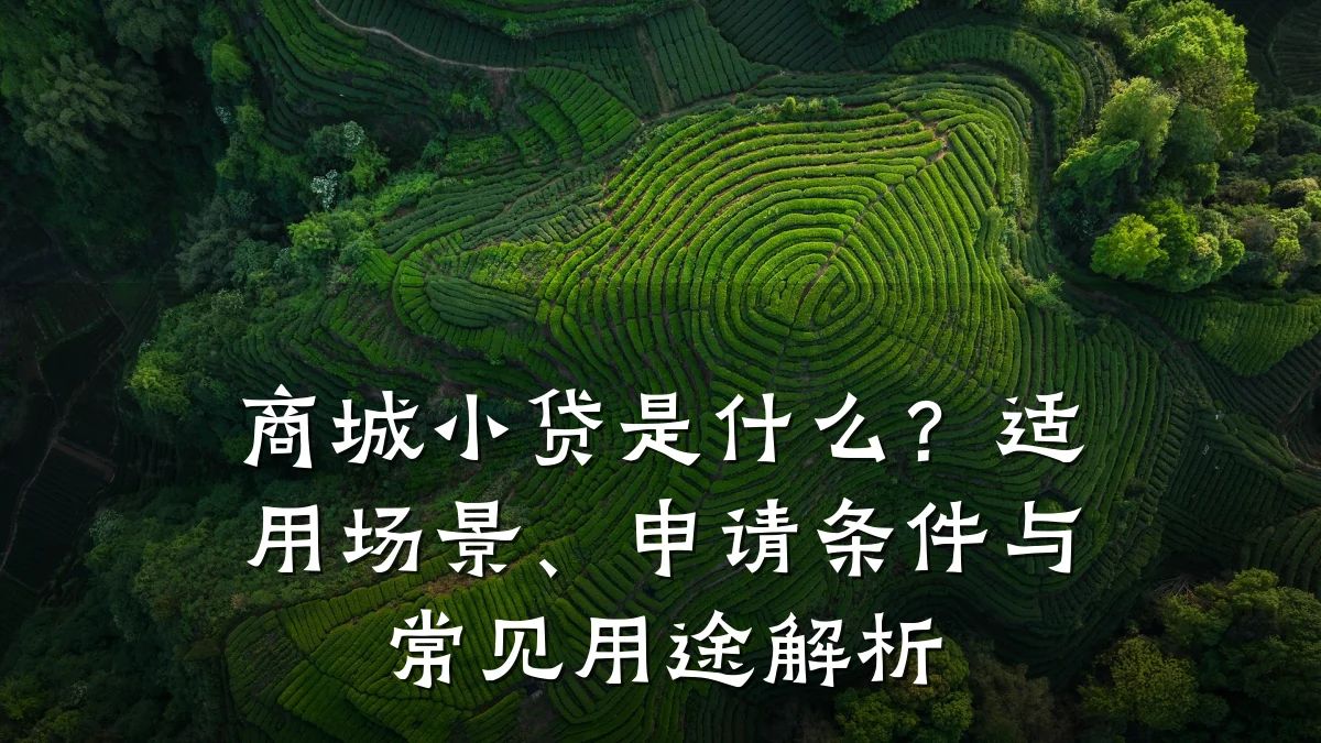 商城小贷是什么？适用场景、申请条件与常见用途解析