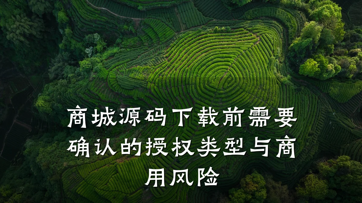 商城源码下载前需要确认的授权类型与商用风险
