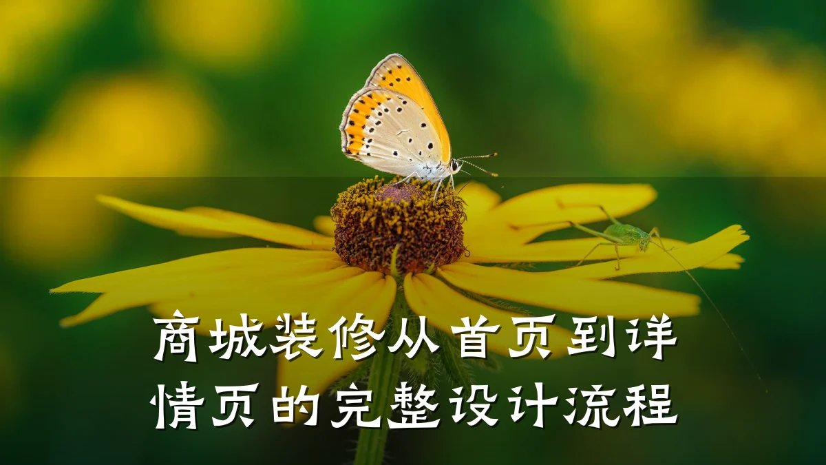 商城装修从首页到详情页的完整设计流程