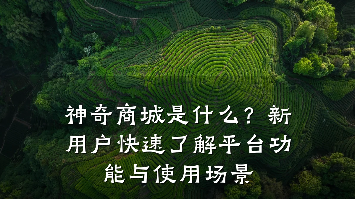 神奇商城是什么？新用户快速了解平台功能与使用场景