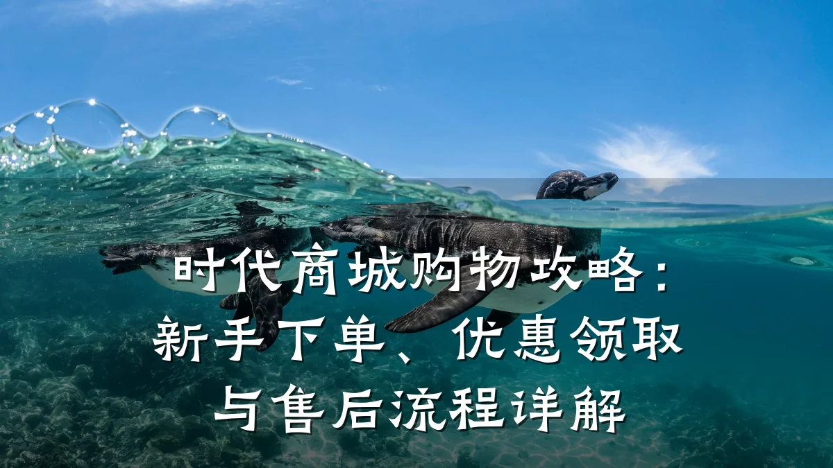时代商城购物攻略:新手下单、优惠领取与售后流程详解