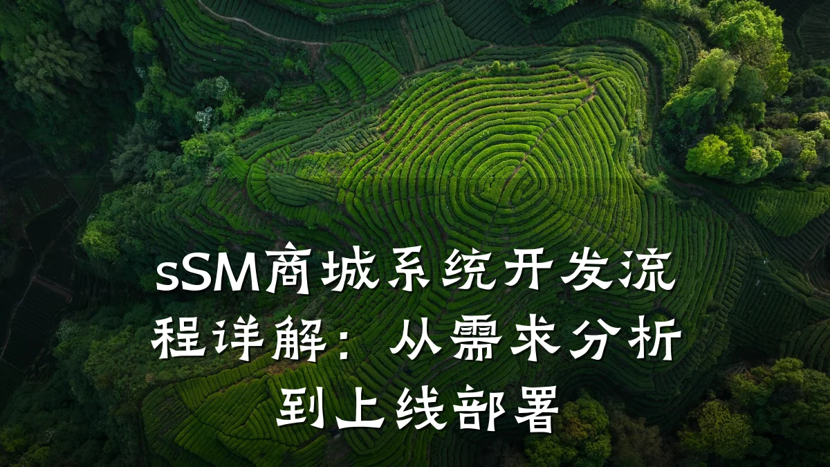 sSM商城系统开发流程详解：从需求分析到上线部署