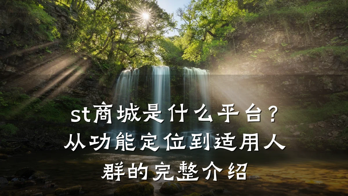 st商城是什么平台?从功能定位到适用人群的完整介绍