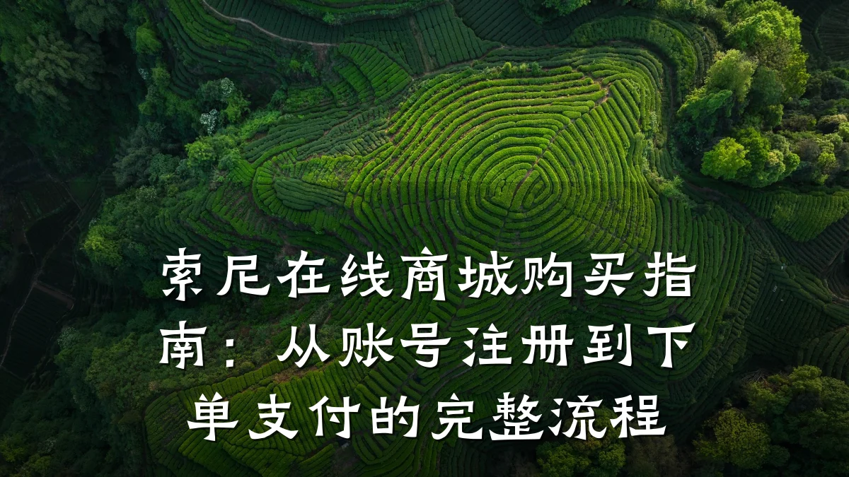 索尼在线商城购买指南:从账号注册到下单支付的完整流程