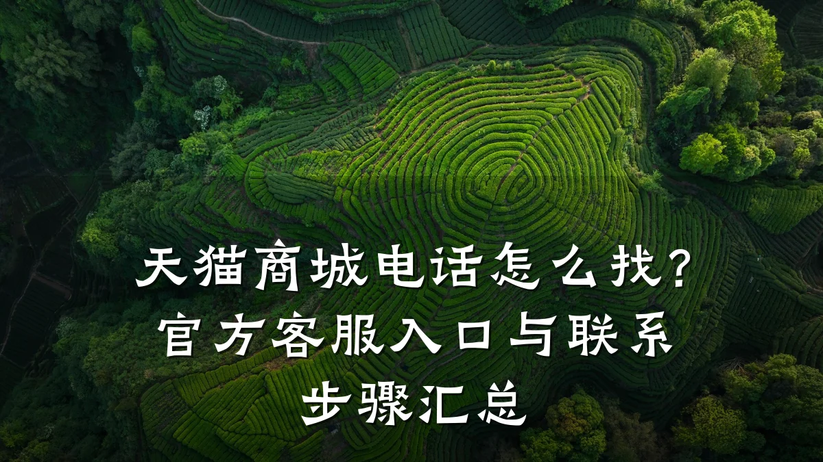 天猫商城电话怎么找？官方客服入口与联系步骤汇总